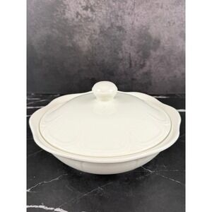 VTG Royal Staffordshire JG Meakin Heirloom Ironstone Covered Vegetable Bowl 9in
